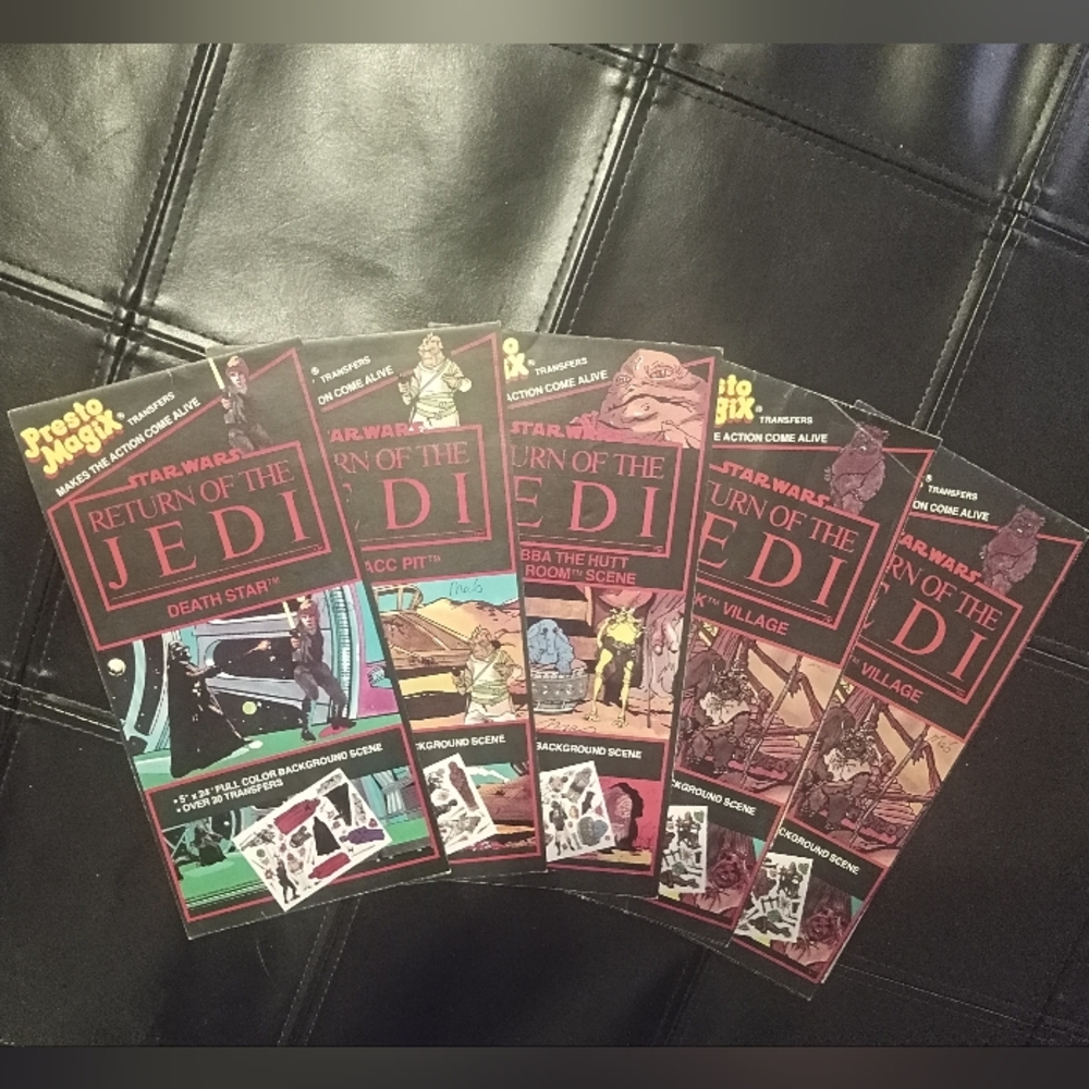 Vintage Star Wars Return of the Jedi Transfer Set By Presto Magix